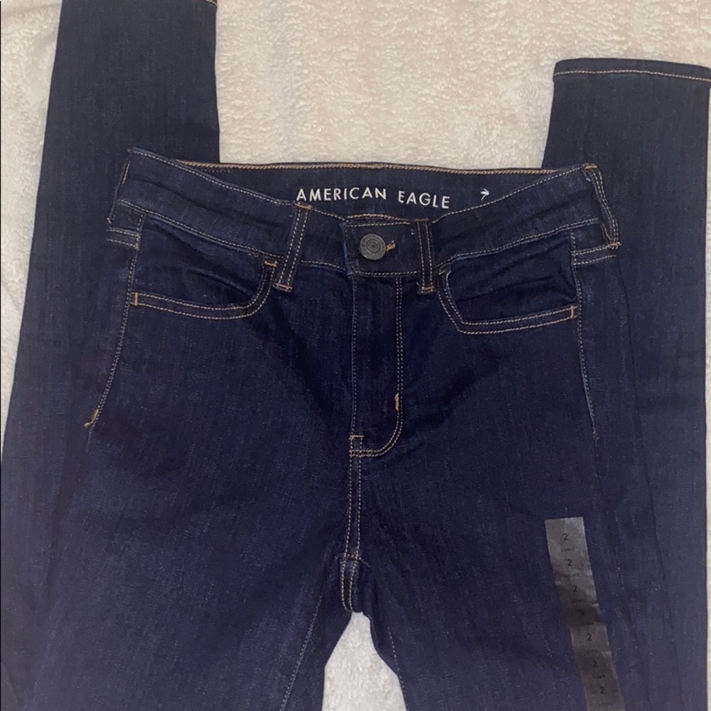 Extremely Dark Wash High Rise Jeggings